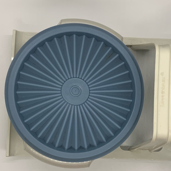 Vintage TUPPERWARE Condiment Caddy!  Blue! - Picture 5 of 14